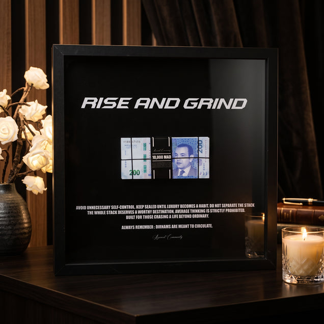 Rise And Grind 200 MAD Œuvre d'art