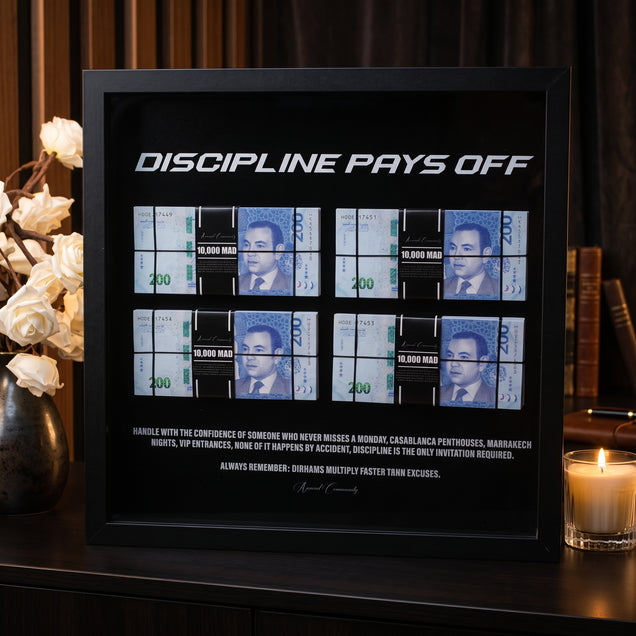 Discipline Pays Off 200 MAD  Œuvre d'art