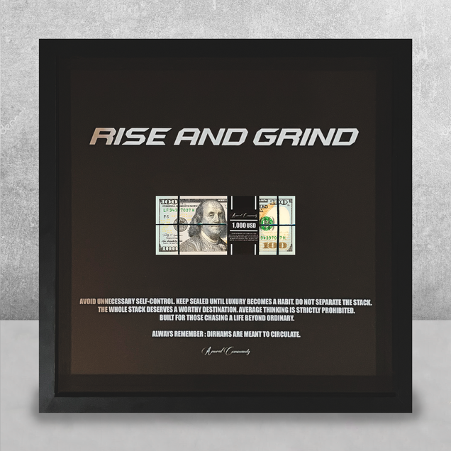 Rise And Grind USD Œuvre d'art